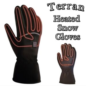 Terraen Electric Heated Waterproof, Touchscreen Compatible Winter Snow Gloves